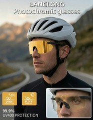 Photochromic Sports Sunglasses for Men Women – UV400 Protection Sun Glasses G…