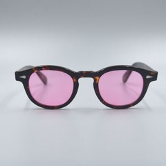 Brand New men handmade pink sunglasses women pink glasses Johnny Depp glasses
