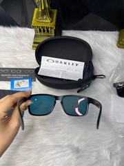 NEW OAKLEY Style Holbrook Sunglasses Black Frame Silver Lens Polarized UV400