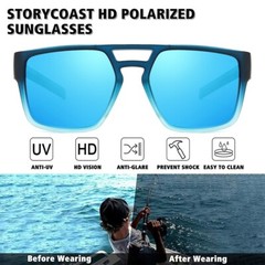 Polarized Sunglasses for Men Lightweight UV400 Protection Square Sun Glasses