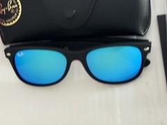 NEW Ray-Ban RB2132 NEW WAYFARER 622/17 3N Blue Mirror 55mm Sunglasses