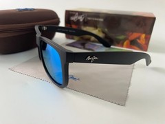 Maui Jim RED SANDS Matte Black Frame + Blue Polarized Sunglasses