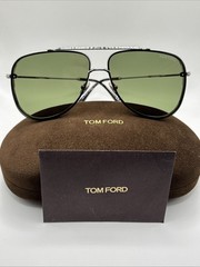 with tags Tom Ford FT1071 14N Leon Sunglasses Shiny Light Ruthenium 62 G1N