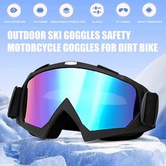 Motorcycle Goggles with Face Mask Windproof, Dustproof, Racing Ski Goggles