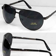 New Mens Pilot Sunglasses Shades Retro Fashion Designer Wrap Large Classic Black
