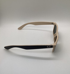 Ray Ban New Wayfarer (RB2132-875) Black on Beige 52mm/G-15 Green Sunglass