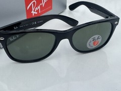 NEW Ray-Ban RB2132 NEW WAYFARER 901/58 3P Polarized G-15 Green 55mm Sunglasses