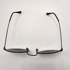 Ray-Ban RB3447 Round Metal Sunglasses 53mm Black Silver Mirror Lens Retro Indie