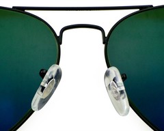 Ray-Ban Sunglasses RB3025 Aviator Classic Black Frame Polarize Green Lens 58mm