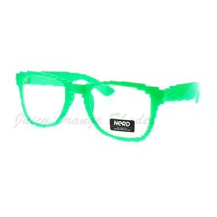 Pixelated Clear Lens Glasses Pixel Digital Fashion Eyeglasses