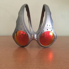 Oakley Over-The-Top Sunglasses Silver Orange Unisex