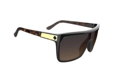 Spy Optic FLYNN Sunglasses – Black HONEY Tort / Happy Dark Brown FADE NEW