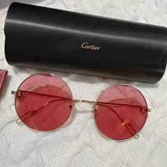 Authentic Cartier Premiere de Cartier CT0156S 003 Pink-gold Round Sunglasses NWB