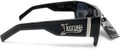 LOCS Black Sunglasses | Authentic Gangster FLAT TOP Cholo Maddogger Shades
