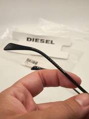 Brand New Diesel Sunglasses DL0188 Dark Green Marble Black Bar 98J 54-17-145 3