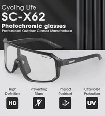 Photochromic Men’s UV400 Cycling Sunglasses Women Sports Running Eyewear for Men