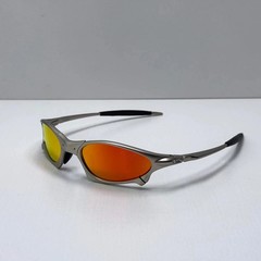 Oakley Penny X-Metal Sunglasses Silver Frame Ruby Lens Vintage RareIN BOX