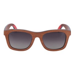 Handmade Unisex Skateboard Wood Polarized Sunglasses Outdoor Wood Frame Glasses