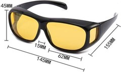 Tac HD Day Night Vision Wraparound Sunglasses For Men Driving Fits Over Glasses