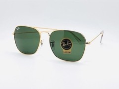 NEW-Ray-Ban Caravan 58mm Metal Sunglasses RB3136 – Gold Frame / Green G-15 Lens