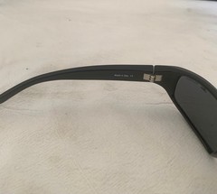 Vintage Bolle Wrap Sunglasses Black Polarized Subduo 10301 Italy