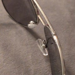 Ray-Ban RB3025 Aviator Sunglasses Silver Metal Frame Gray Tinted 135mm