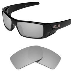 EYAR Polarized Replacement Lenses for-Oakley Gascan OO9014 60mm Silver Metallic