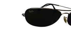 Ray-Ban Cockpit RB3362 Gunmetal Silver Dark Lens Aviator Sunglasses 59