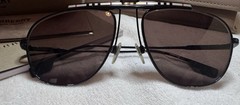 AUTHENTIC BURBERRY Sunglasses B 3121 Square Irregular Black Aviator Check BE3121