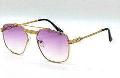 Sunglasses Men Fashion Retro Style Square Gold Frame Classic Designer Hip Hop