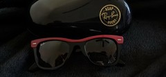Ray-Ban A$AP Rocky WAYFARER PUFFER. Polished Red frame. Ultra Black lens. NWT