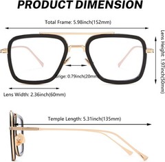 Lightweight Outdoor Evening Party Sun Glasses Men Sunglasses Square Metal Trendy