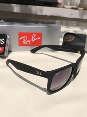 Ray-Ban Justin Polarized RB 4165 622/T3 Sunglasses Matte Black Frame 54mm 4165-1