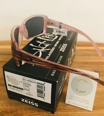 WOMENS SUNGLASSES ZEISS SALT LIFE BAL HARBOUR SANGRIA STRIPE, SMOKE LENS