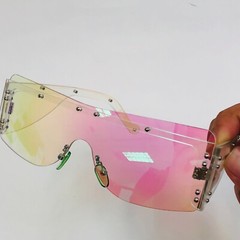 Party Rimless Irregular Design Sunglasses For Both Men Women Street Exquisite
