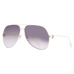 Cartier Premiere de Cartier Grey Gold Flash Pilot Unisex Sunglasses CT0110S 005