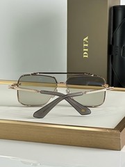 DITA Mach Six DTS121 Luxury Sunglasses Rose Gold Black Square Aviator 62-12-140