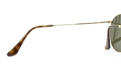 Ray-Ban Sunglasses RB3447N 001/30 Round Flat Arista Gold Flash Glass 50mm w/case