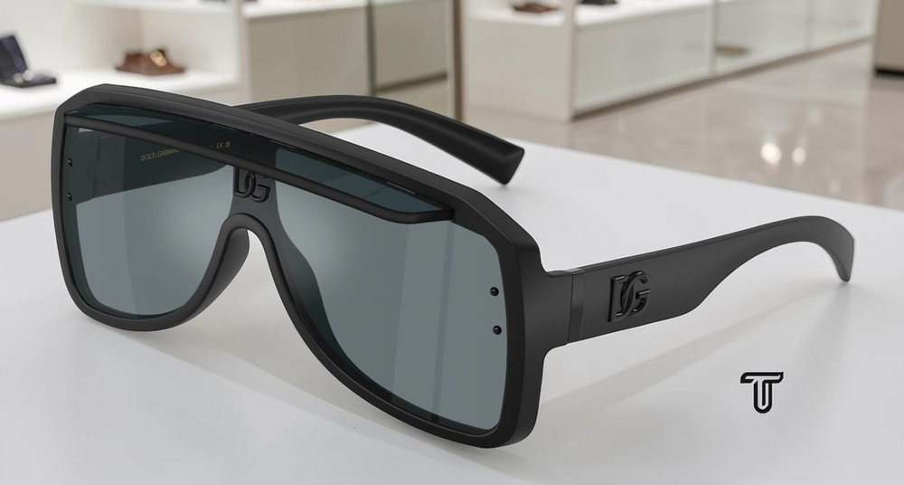 DOLCE & GABBANA DG6205 25256G Mt Black Grey Mirror Black 37 mm Unisex Sunglasses