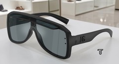 DOLCE & GABBANA DG6205 25256G Mt Black Grey Mirror Black 37 mm Unisex Sunglasses