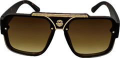 XL MENS UV400 Large Wide Frame Oversized Gangster Rectangle Shade Sunglasses