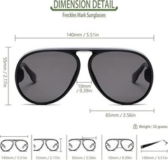 Men Women Sunglasses Round One Designer Flat Top Celebrity Fashion Thick Frame