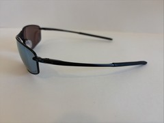 Oakley Whisker Polarized Sunglasses OO4141-1160 Satin Black/Prizm Deep Water EUC