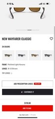 Ray Ban New Wayfarer, Polished Light Havana, B-15 Brown