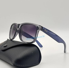 Ray-Ban RB4165 Justin 6596/T3 Polarized Sunglasses Blue Frame Gray Lens 54MM