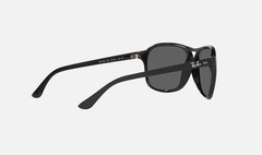 Ray-Ban RB4128 G601 60-15 Square Sunglasses Black Frame Green Lenses