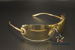 DOLCE N GABBANA DG2308 12246E Matt Gold Brown Mirror Gold 41mm Unisex Sunglasses