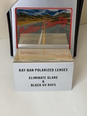 Ray Ban Sunglass Retail Counter 9×6 in Promotional Display RARE Hard To Find