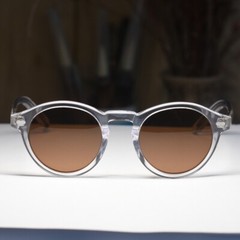 Round Brown sunglasses women men brown polarized sunglasses johnny depp glasses