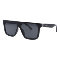Kush Sunglasses Men’s Retro Flat Top Square Frame UV400 Black Lens